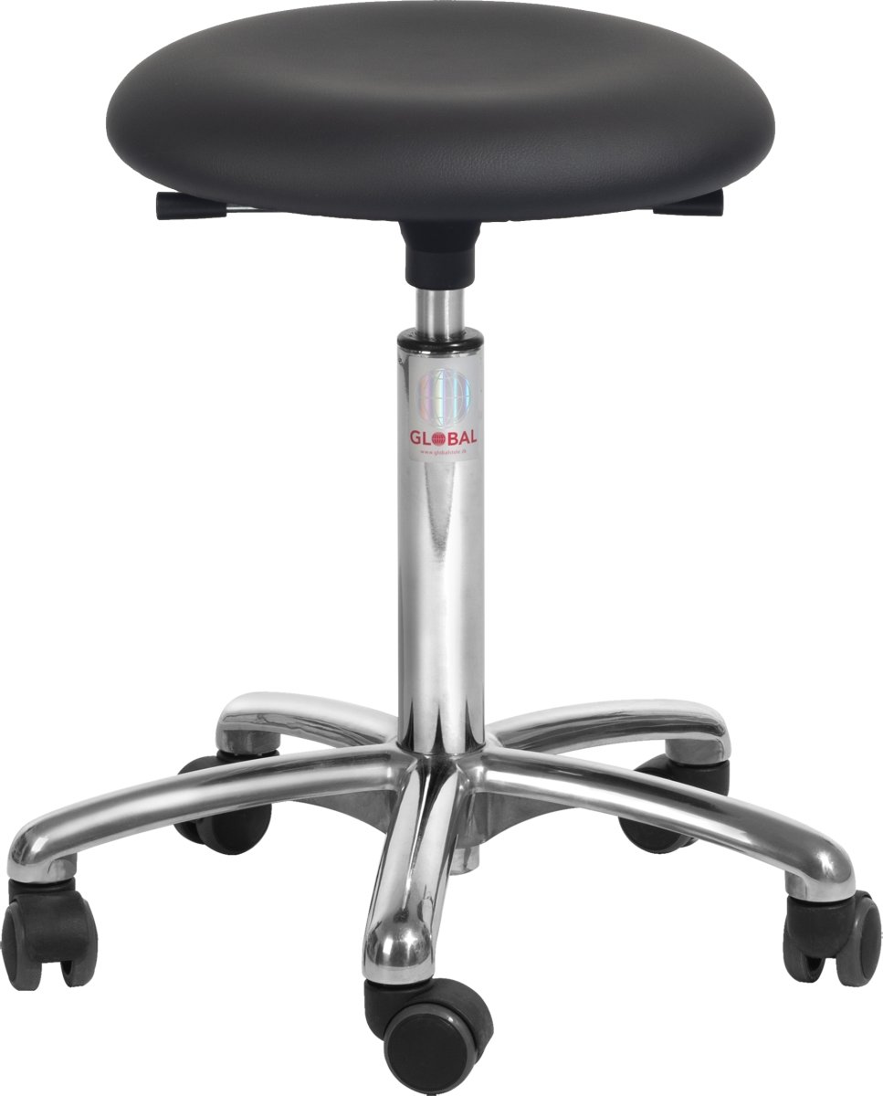 Beta stol, Svart, PUre Konstläder, 52-71 cm, Alu