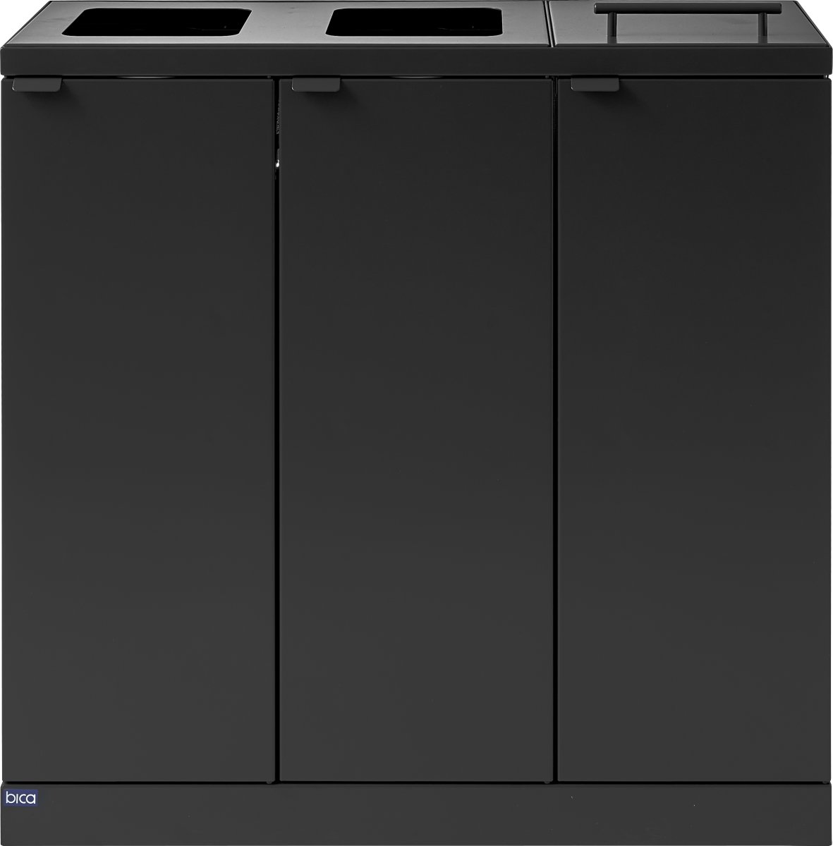 Bica 873 avfallsstation 3x65 l, Lyftlock, Antracit