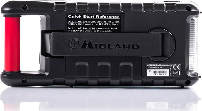 Midland ER300 nödradio/powerbank | Röd