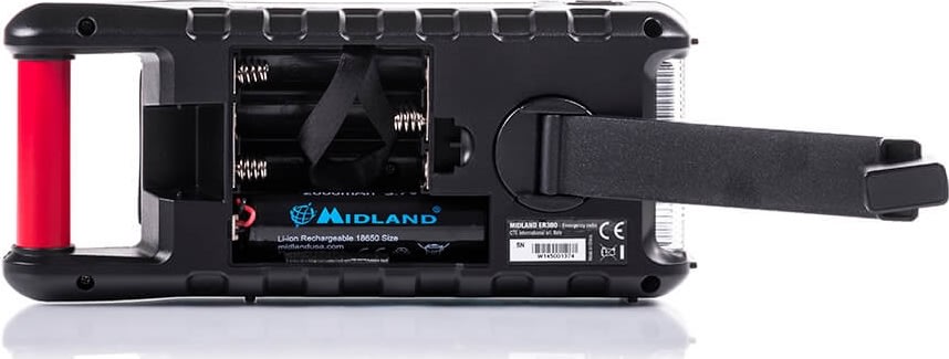 Midland ER300 nödradio/powerbank | Röd