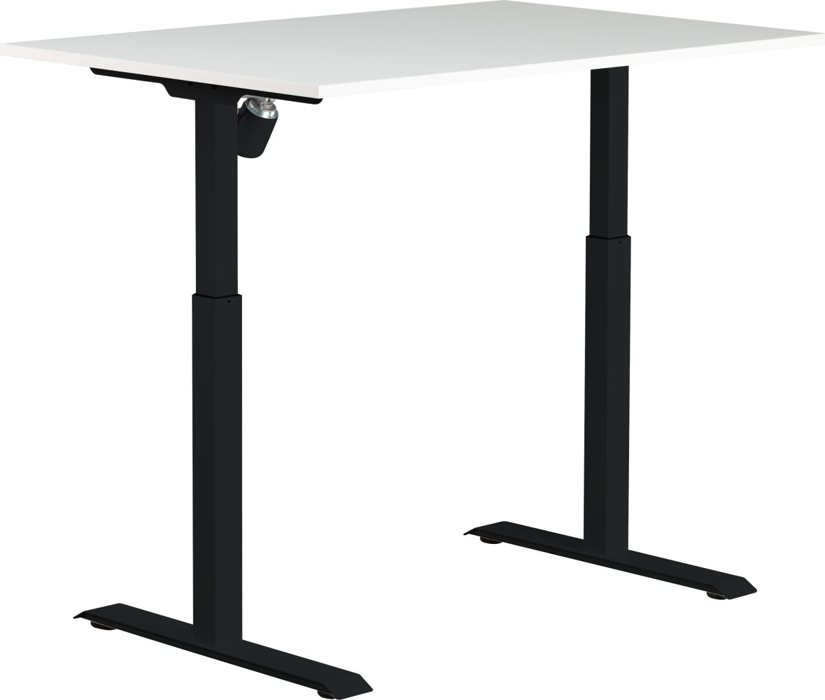 Sun-Flex I höj-& sänkbart bord, 120x80, svart/vit