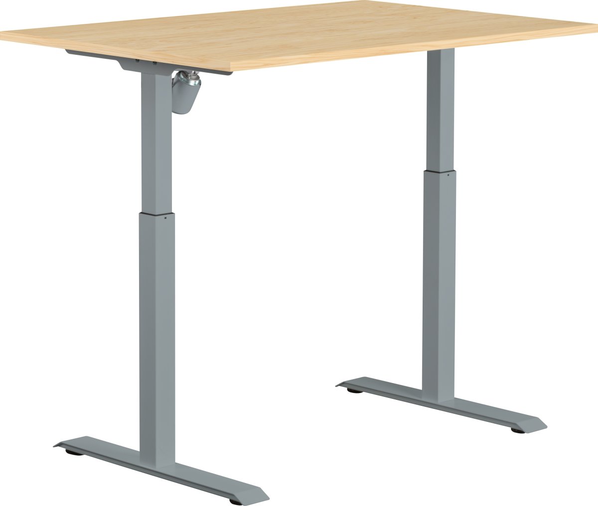 Sun-Flex I höj-/sänkbart bord, 120x80, grå/björk