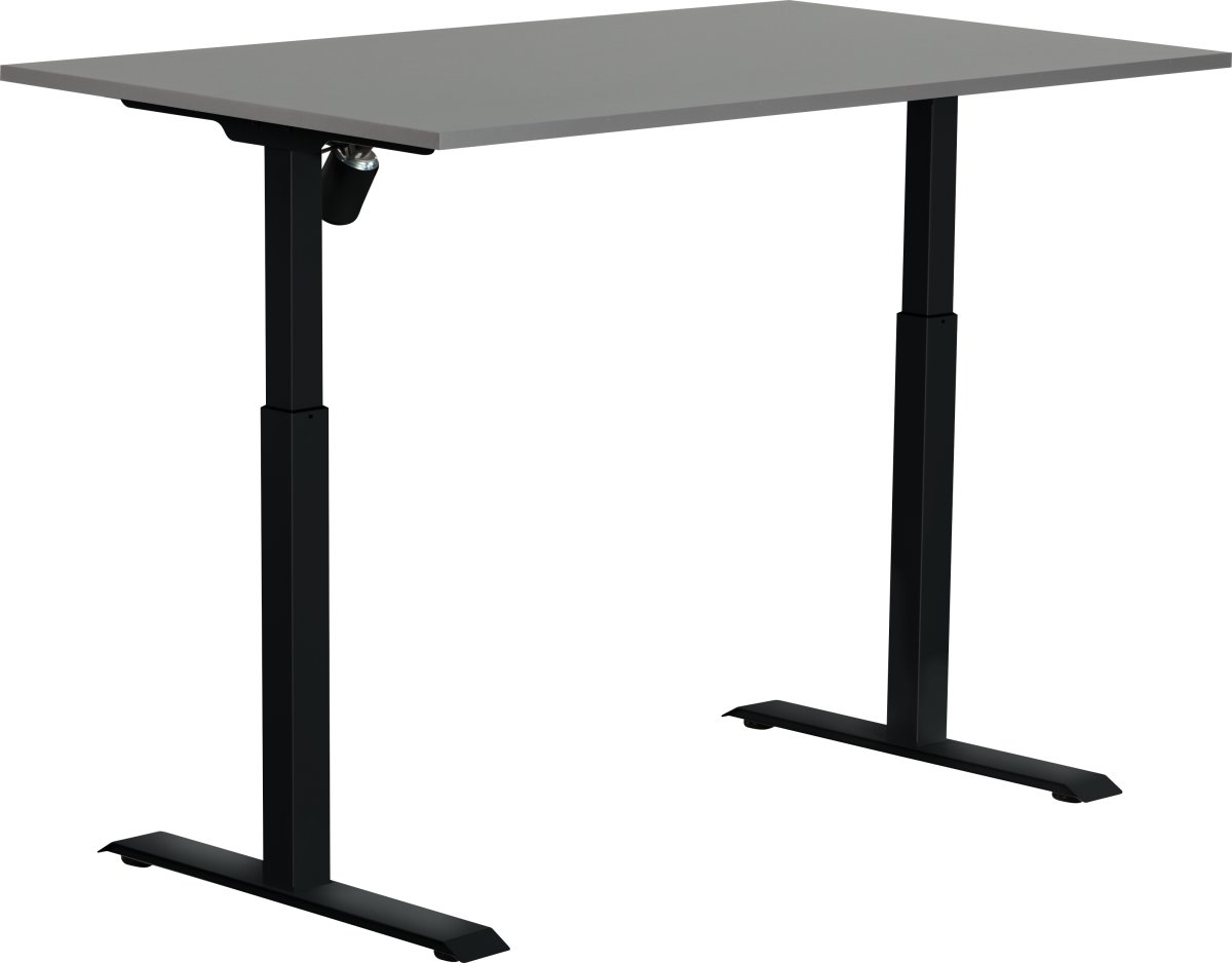 Sun-Flex I höj/sänkbart bord, 140x80 Svart/ljusgrå