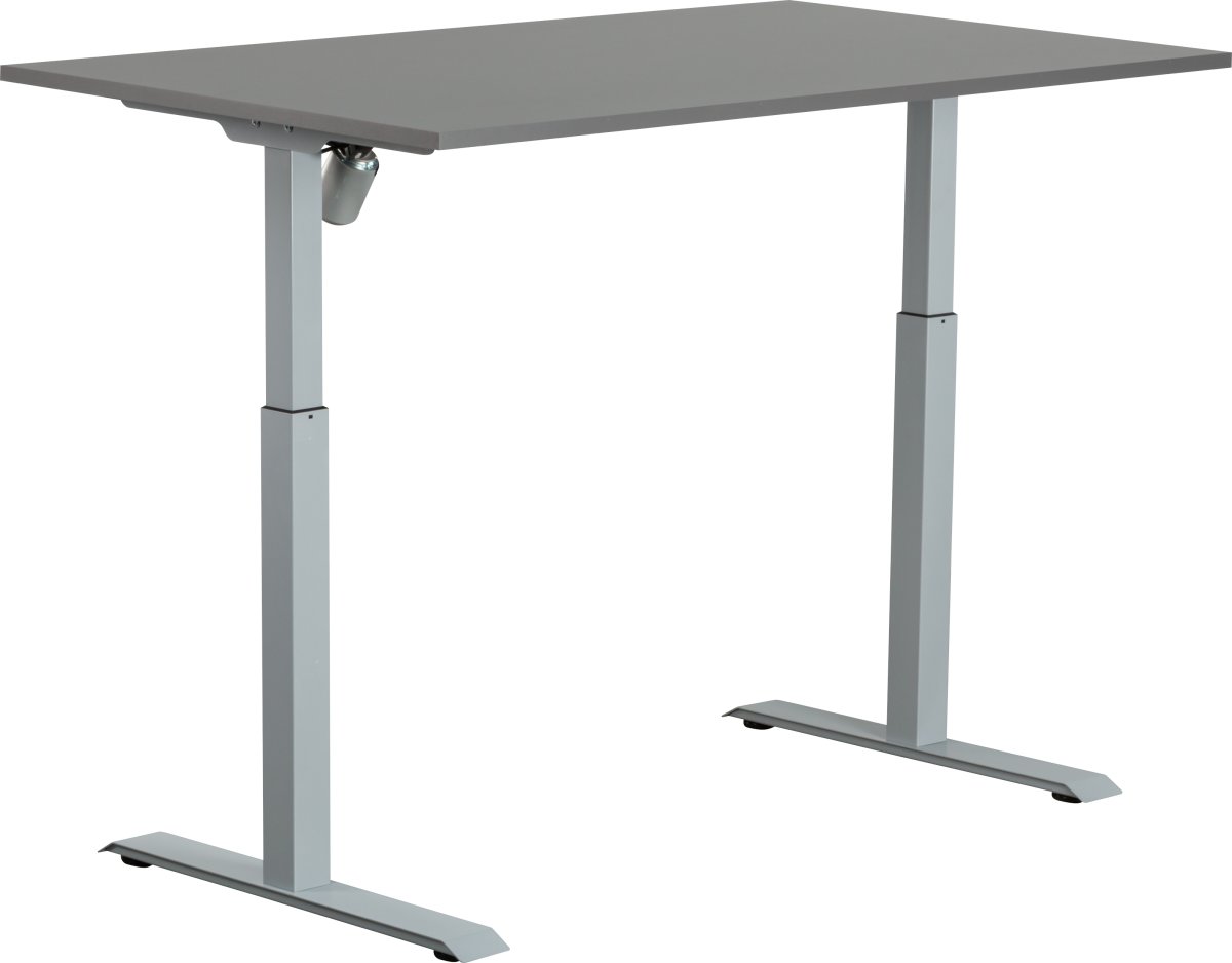 Sun-Flex I höj/sänkbart bord, 140x80, Grå/ljusgrå