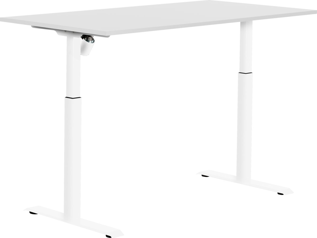 Sun-Flex I höj- och sänkbart bord, 160x80, Vit/vit