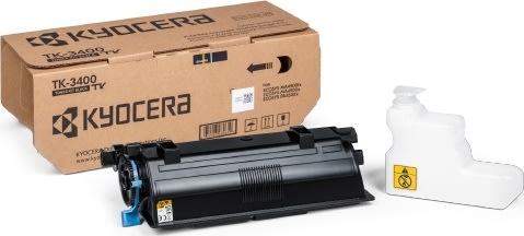 Kyocera TK-3400 lasertoner | svart | 12500 sidor