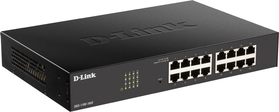 D-Link DGS-1100-16V2 Switch Gigabit 16-Portar
