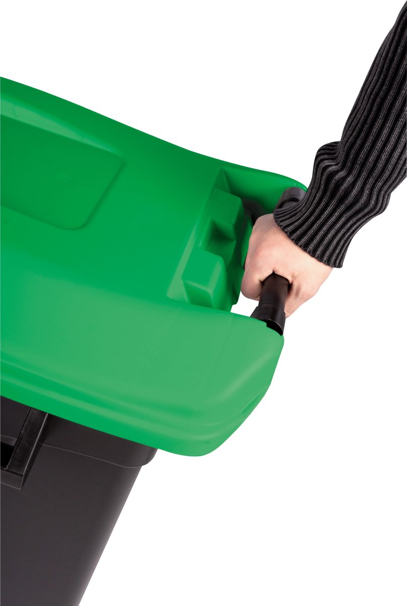 TAYG avfallsbehållare | 120 liter | Svart/grön