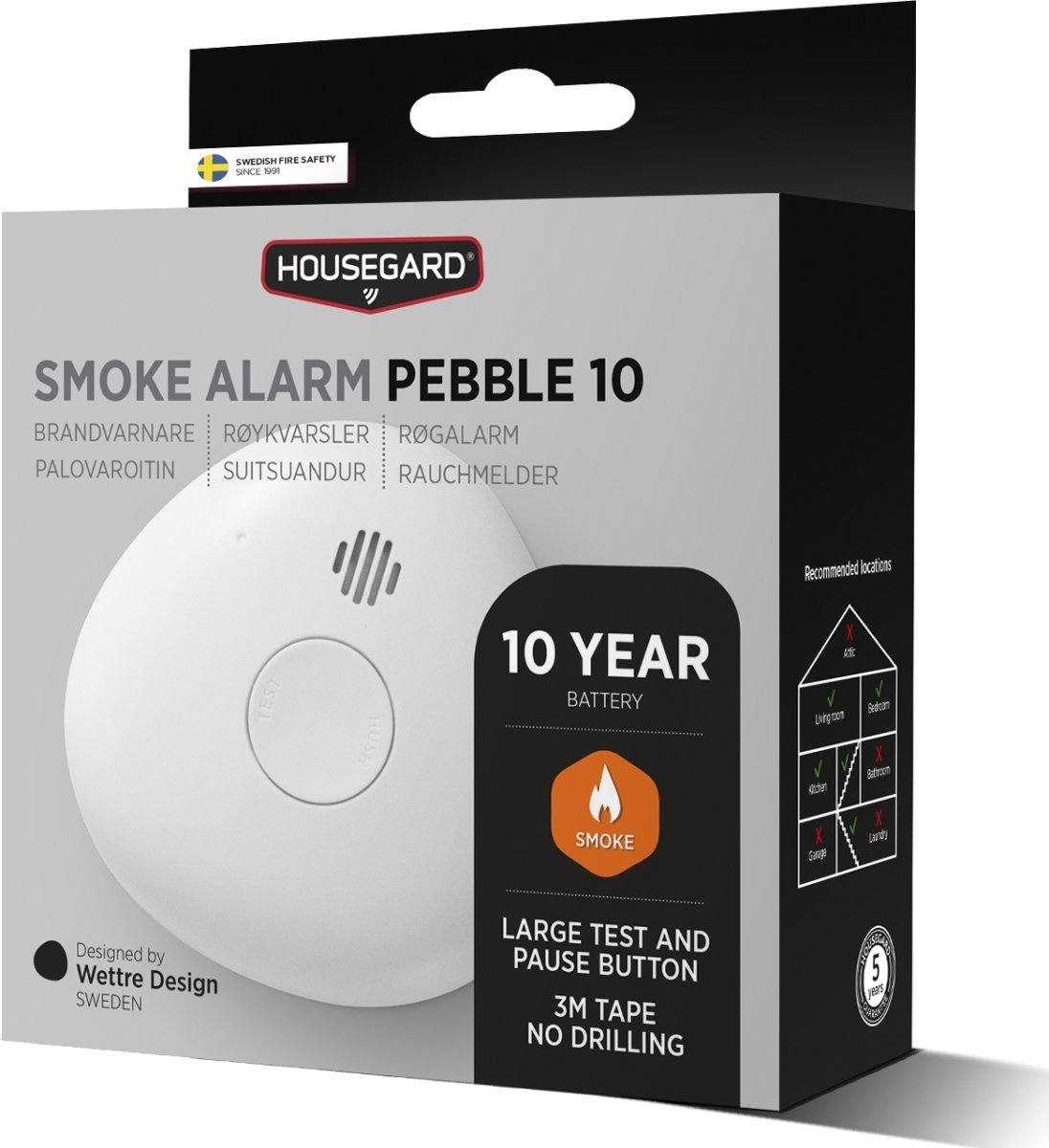Housegard Pebble SA701 optisk brandvarnare