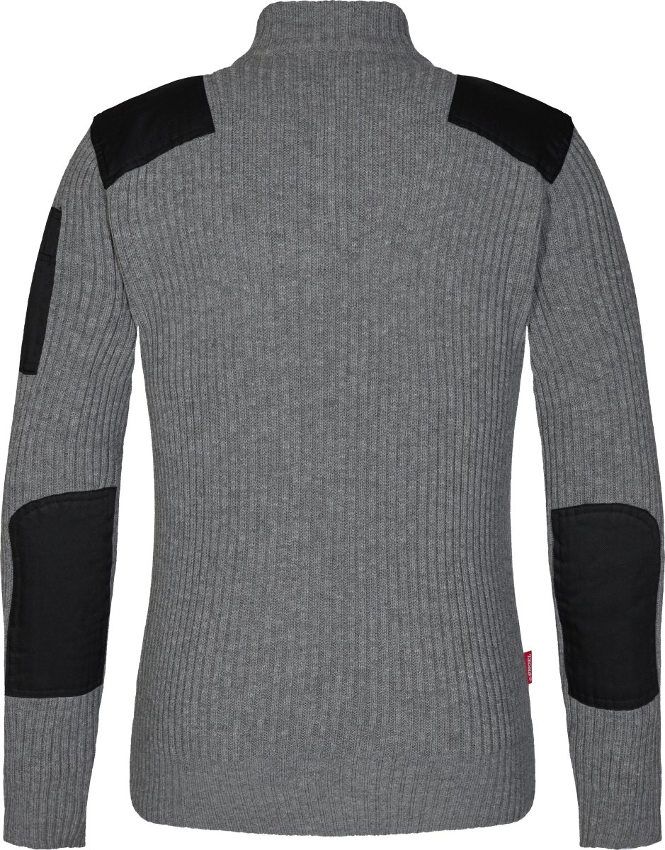 Engel Combat stickad tröja 8017-501 | Grå | XXL