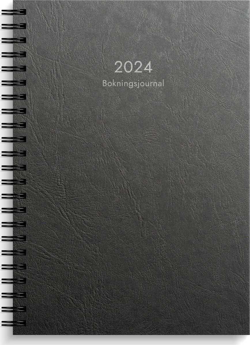 Burde 2024 Bokningsjournalen, svart kartong