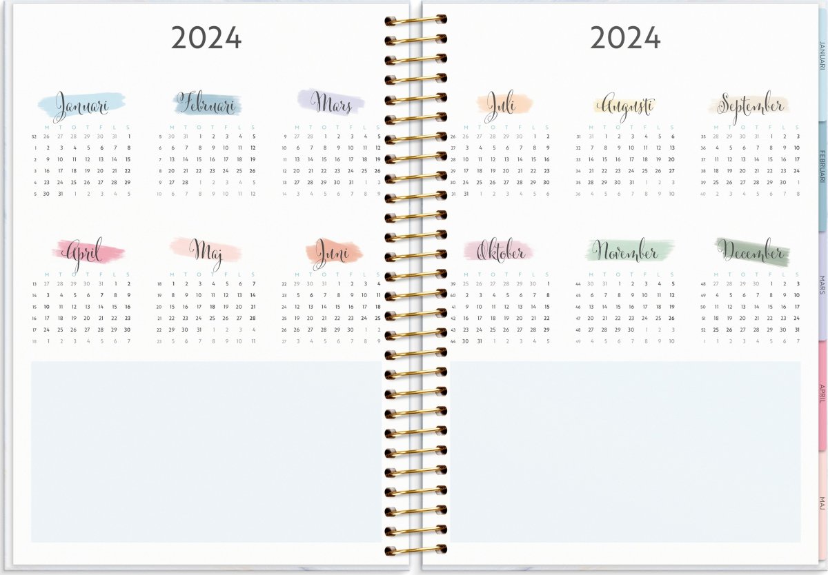 Burde 2024 Kalender Life Organizer Family Planner