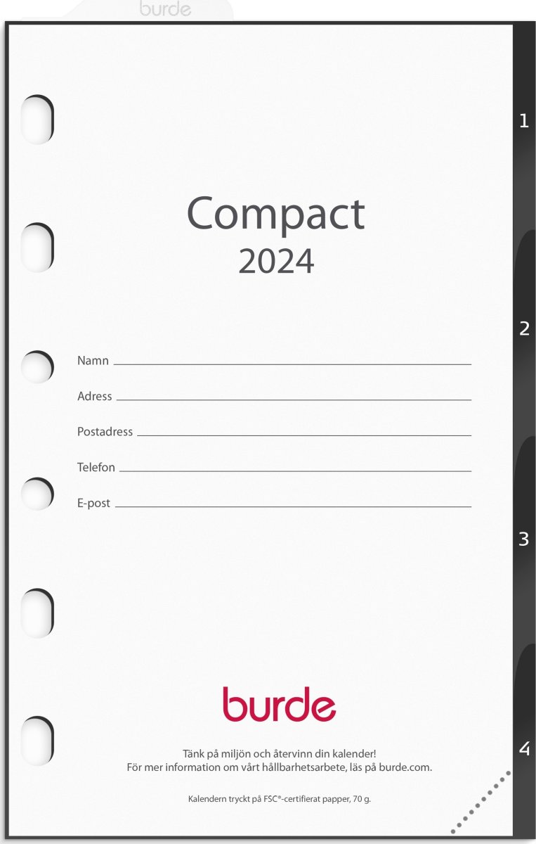 Burde 2024 Grundsats Compact