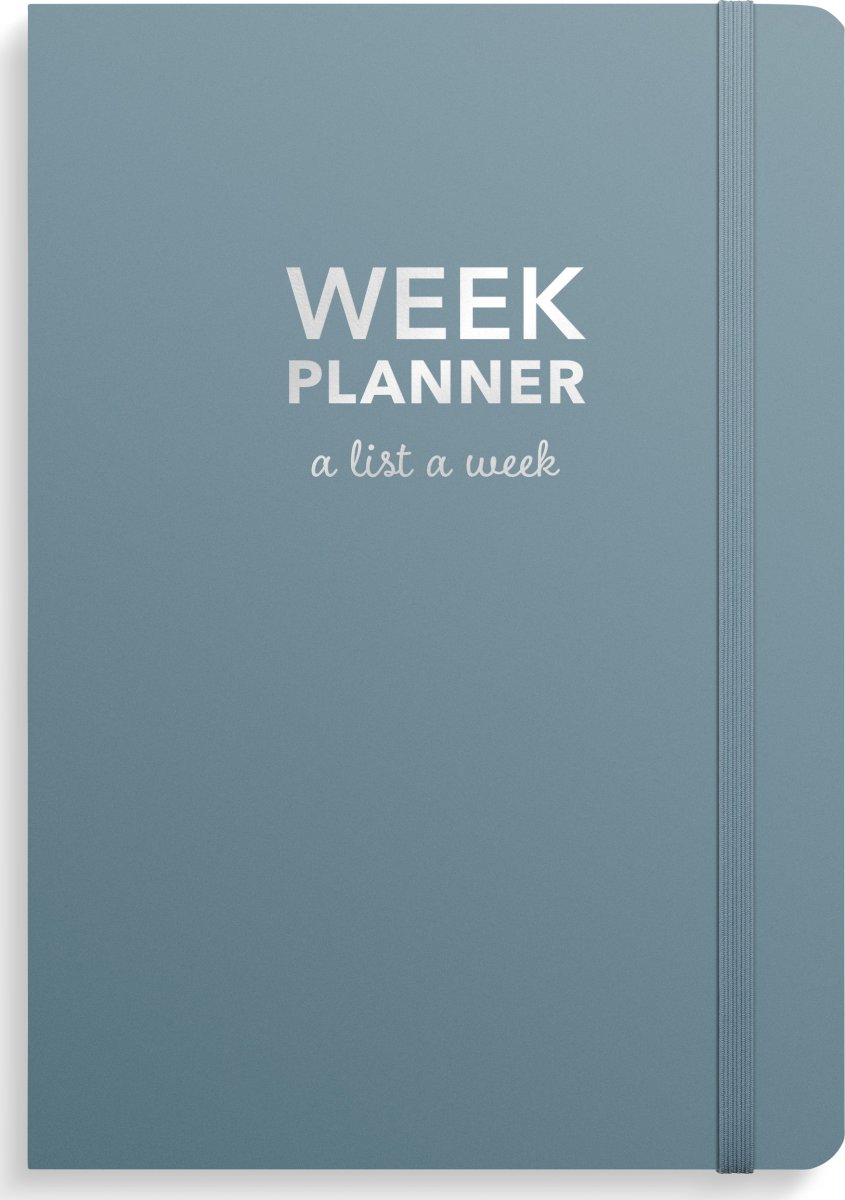 Week Planner undated blue