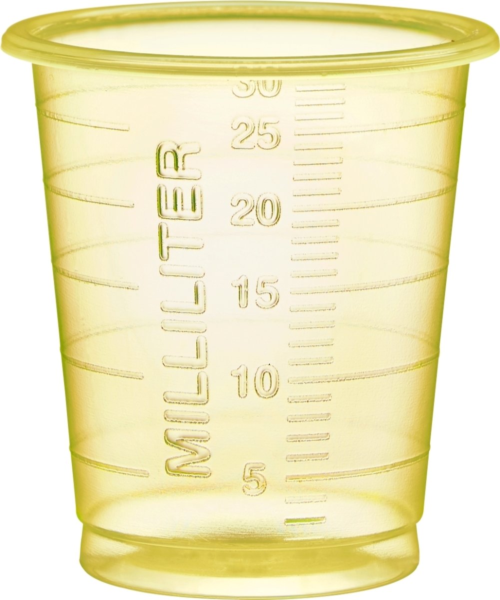 Medicinkopp 30 ml | Ø3,8 cm | Gul
