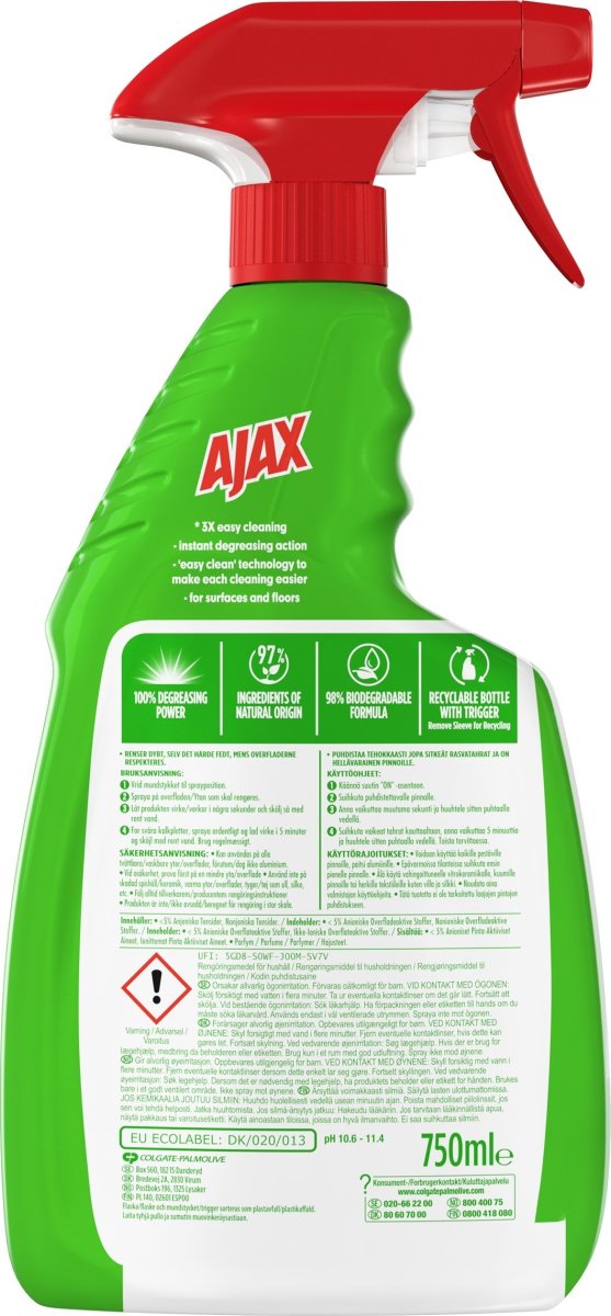 Ajax Spray, Kök, 750 ml