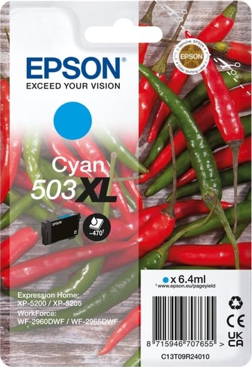 Epson 503XL bläckpatron | Cyan