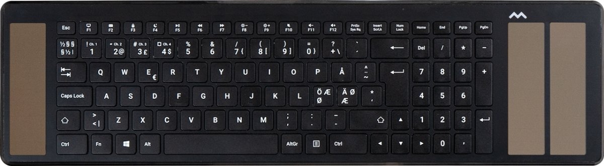 Mousetrapper Type tangentbord | Nordiskt | Svart