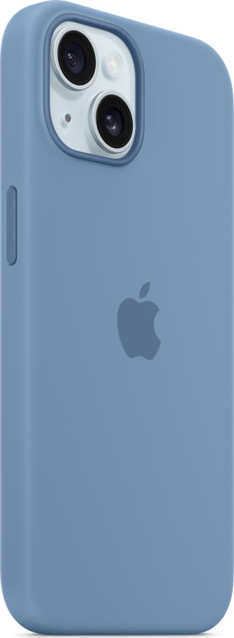 Apple iPhone 15 MagSafe silikonfodral | Vinterblå