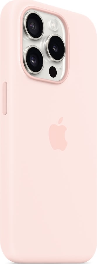 Apple iPhone 15 MagSafe silikonfodral | Ljusrosa