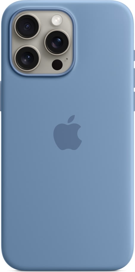 Apple iPhone 15 Pro Max silikonfodral | Vinterblå