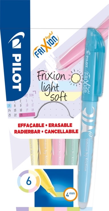 FriXion Light Soft Highlighter 6 färger