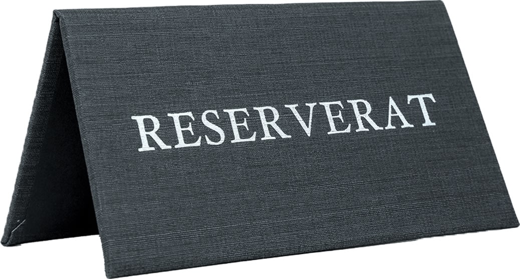 Bordsskylt | Reserverat | Kol