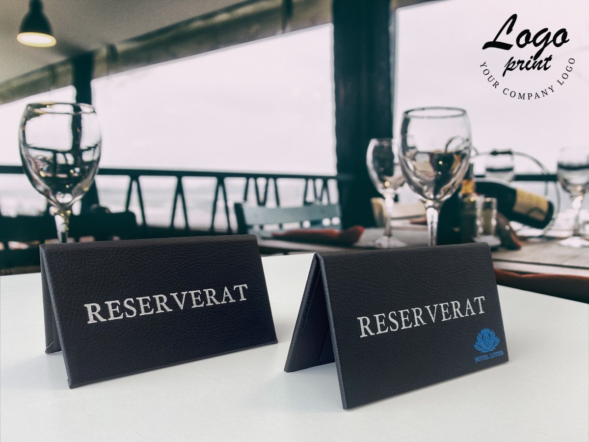 Bordsskylt | Reserverat | Svart