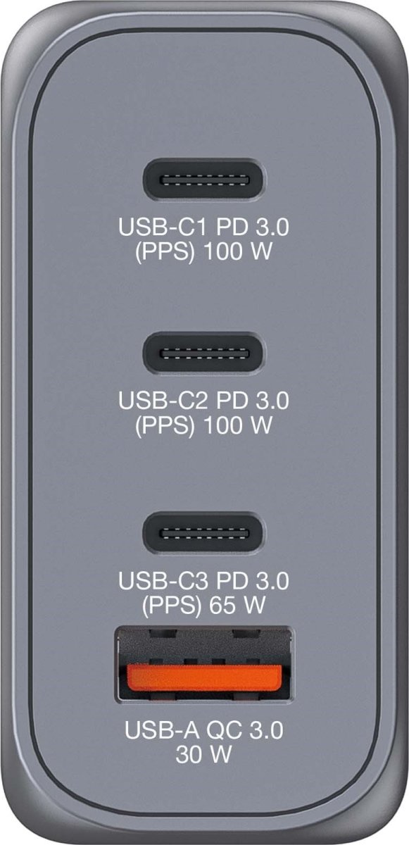 Verbatim GNC-100 GaN USB-A/USB-C-laddare | 100 W