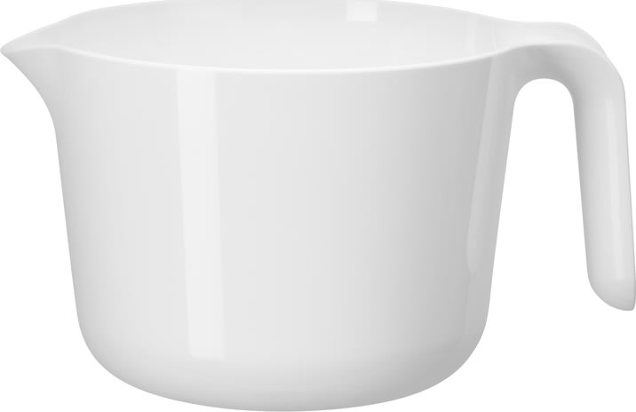 GastroMax vispskål med handtag, 0,8 l, vit