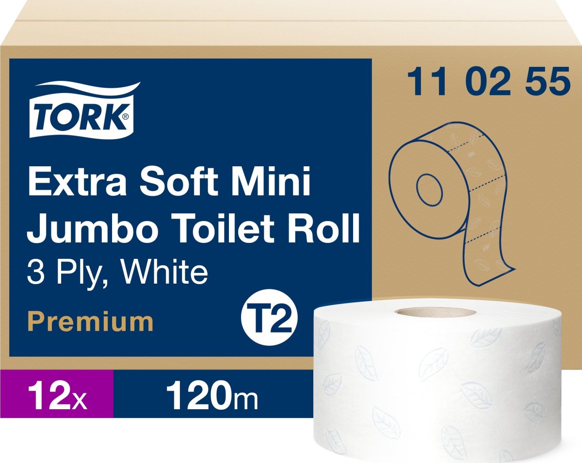 Tork T2 Premium Extra Jumbo toalettpapper, 3-lager