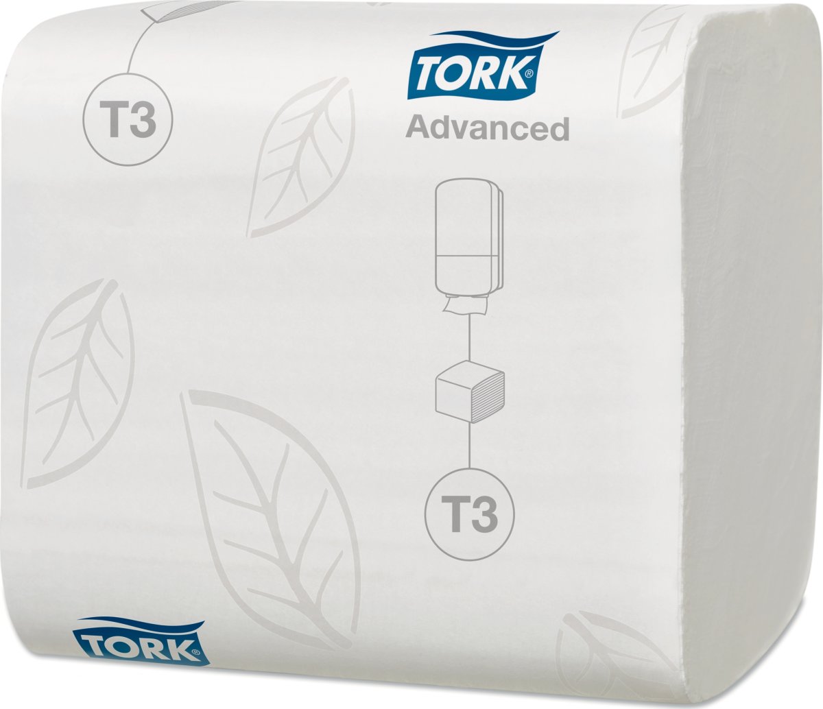 Tork T3 Advanced toalettpapper i ark, 36 paket