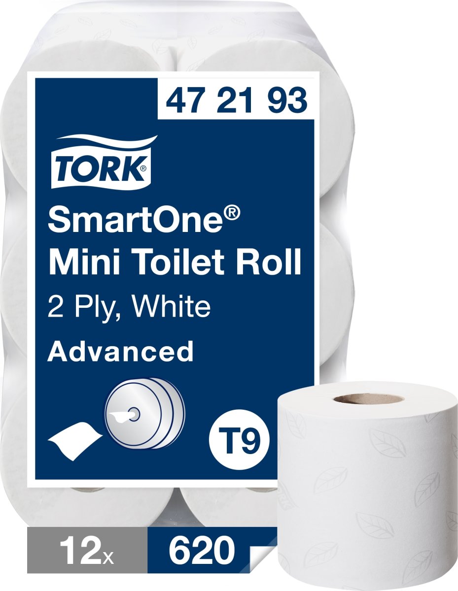Tork T9 SmartOne Advanced toalettpapper, 12 rullar
