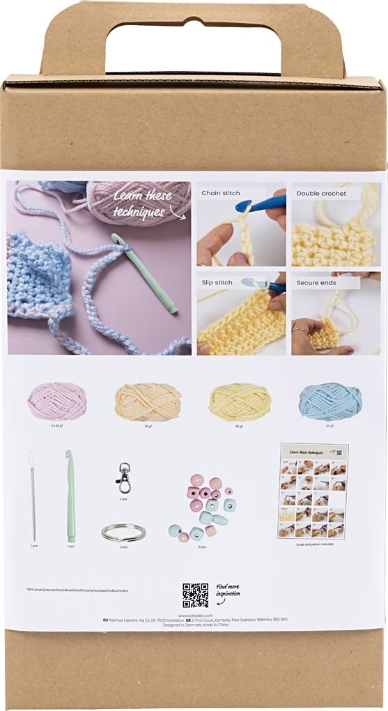 DIY Kit virkning, startpaket, väskor