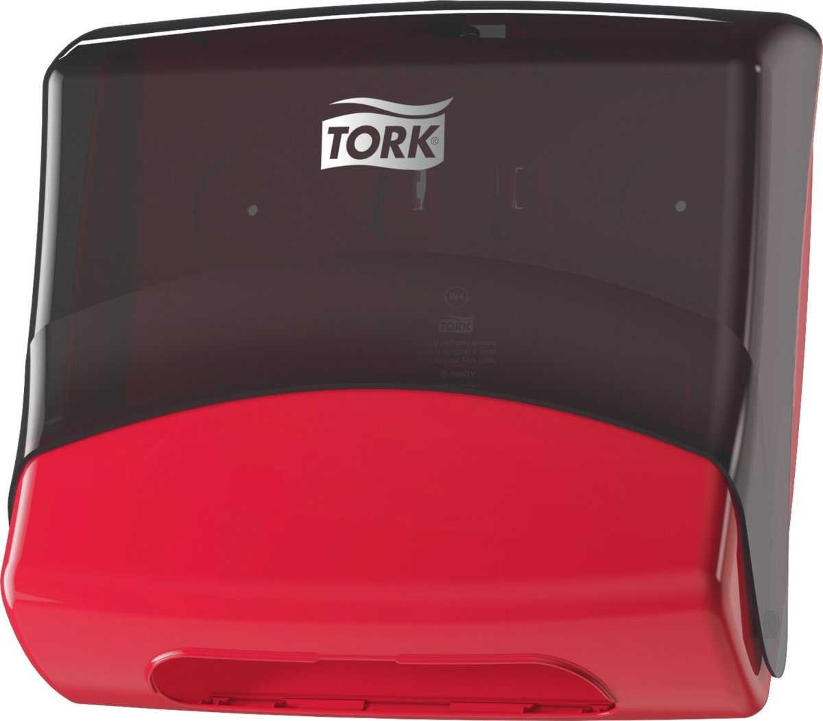 Tork W4 dispenser för torkdukar | Svart/Röd