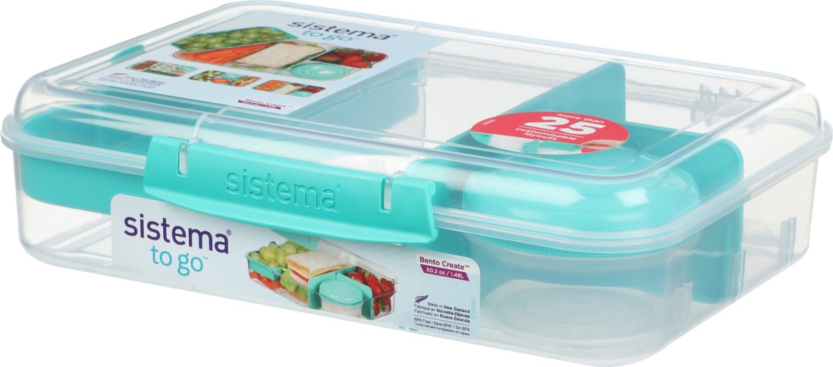 Sistema Bento Create To Go matlåda, 1,48L, teal