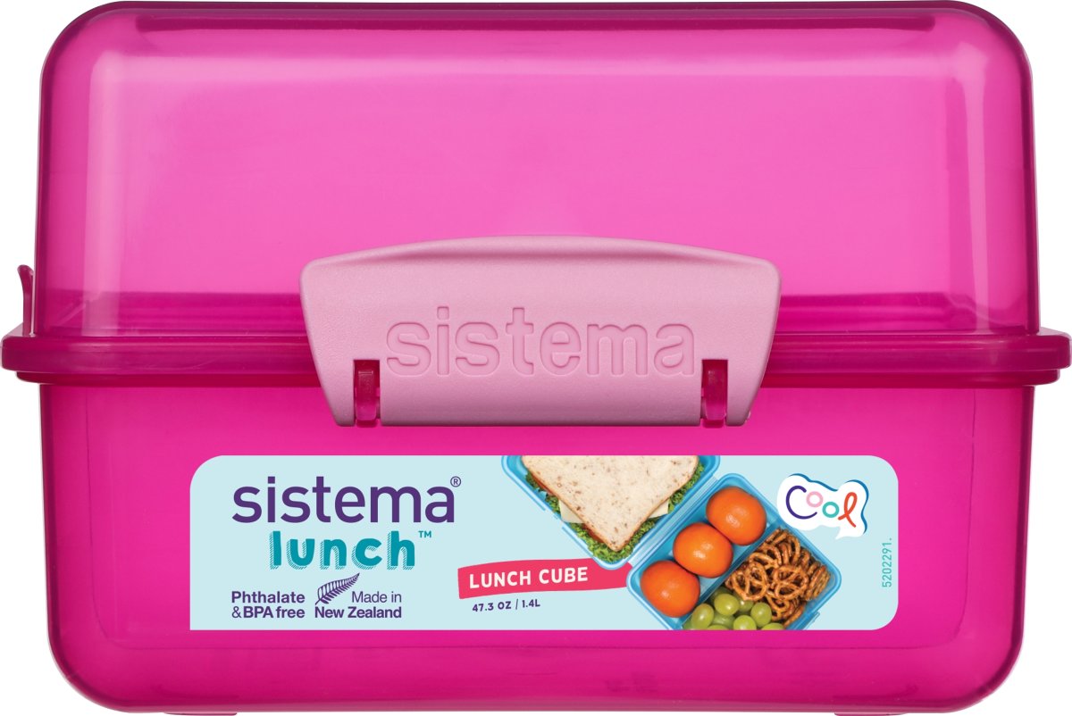Sistema Lunch Cube matlåda, 1,4 liter, Rosa