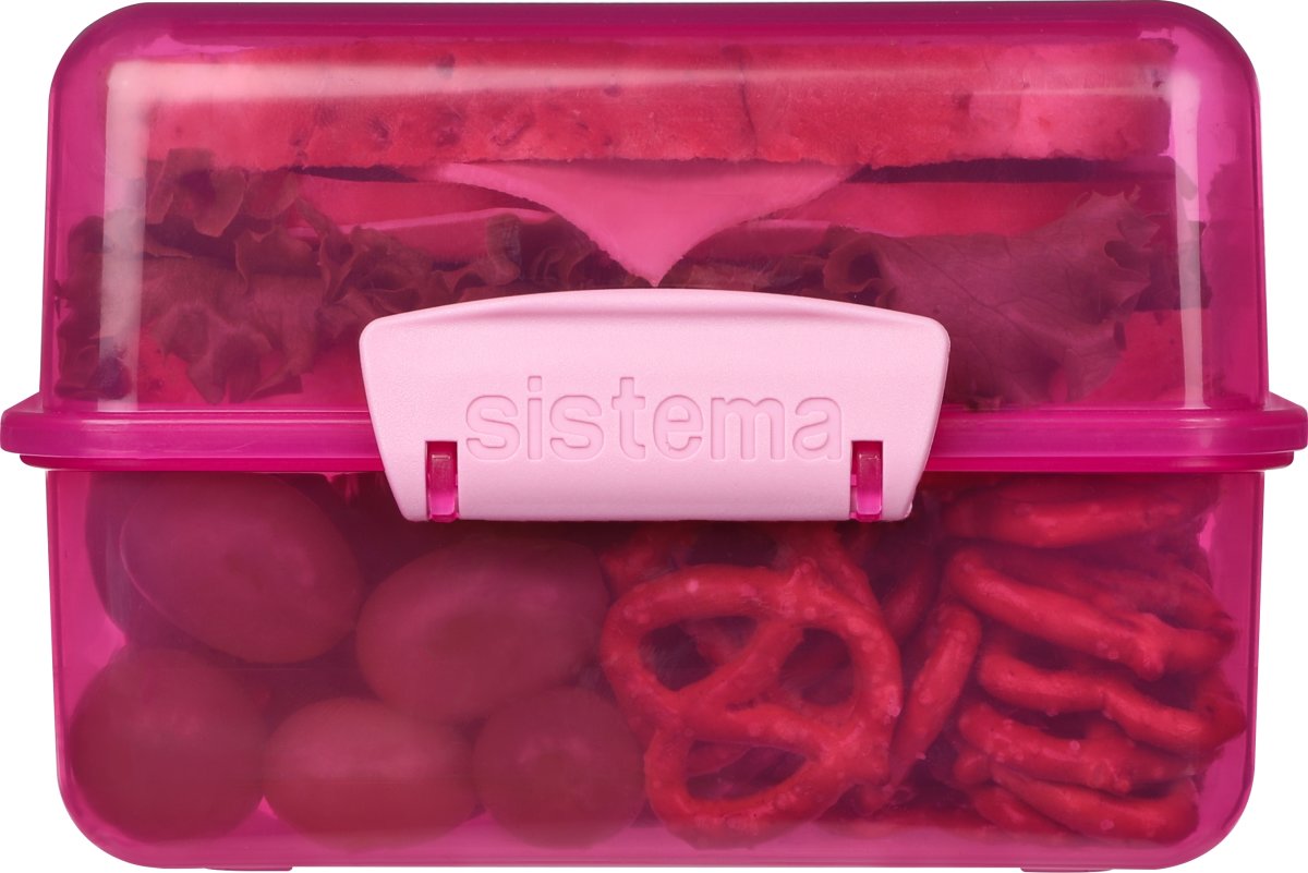 Sistema Lunch Cube matlåda, 1,4 liter, Rosa