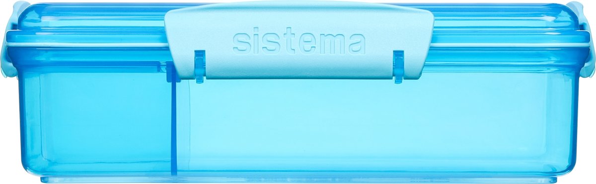 Sistema Snack Attack Duo matlåda, 975 ml, blå