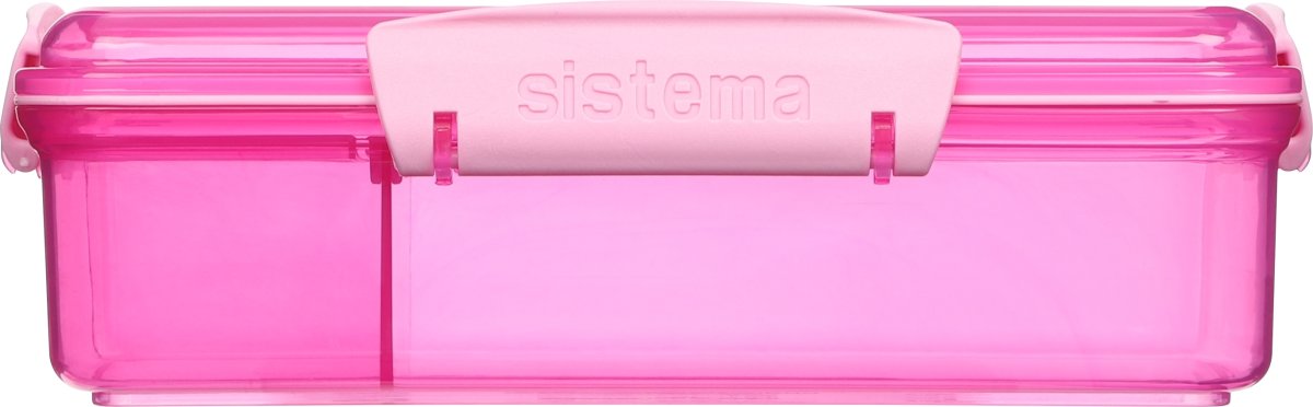 Sistema Snack Attack Duo matlåda, 975 ml, rosa