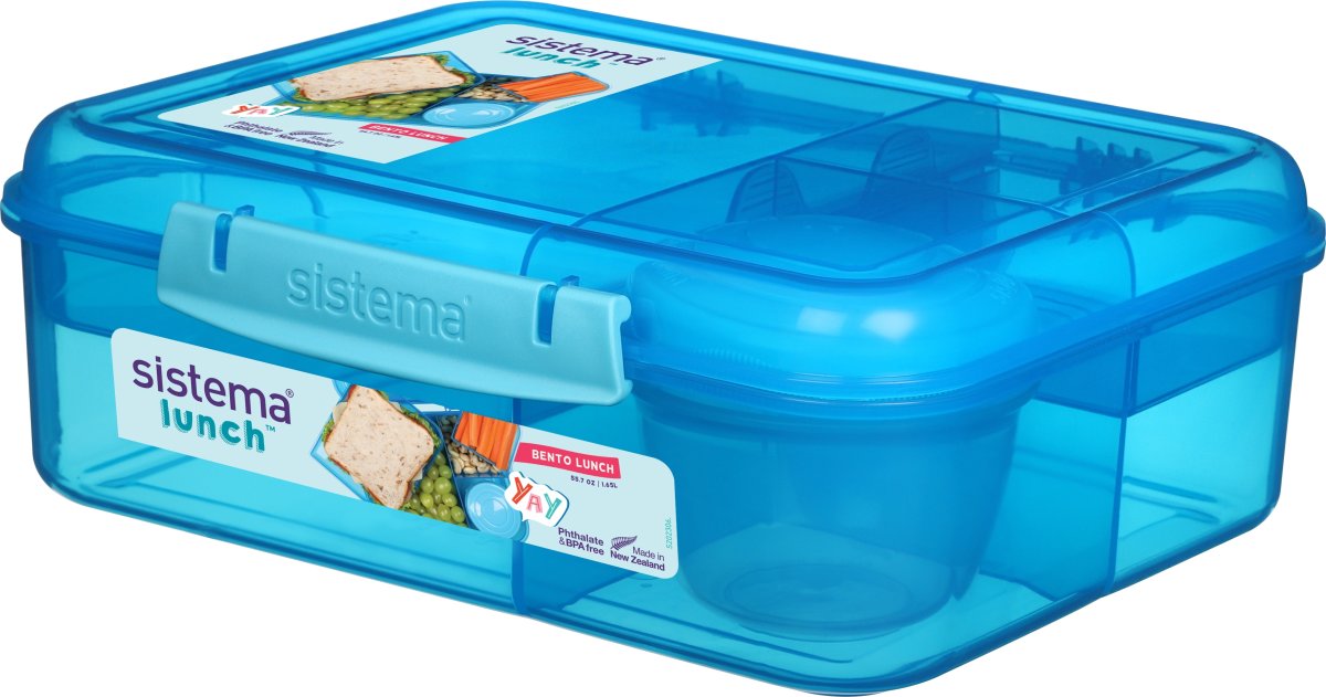 Sistema Bento Lunch matlåda, 1,65L, blå
