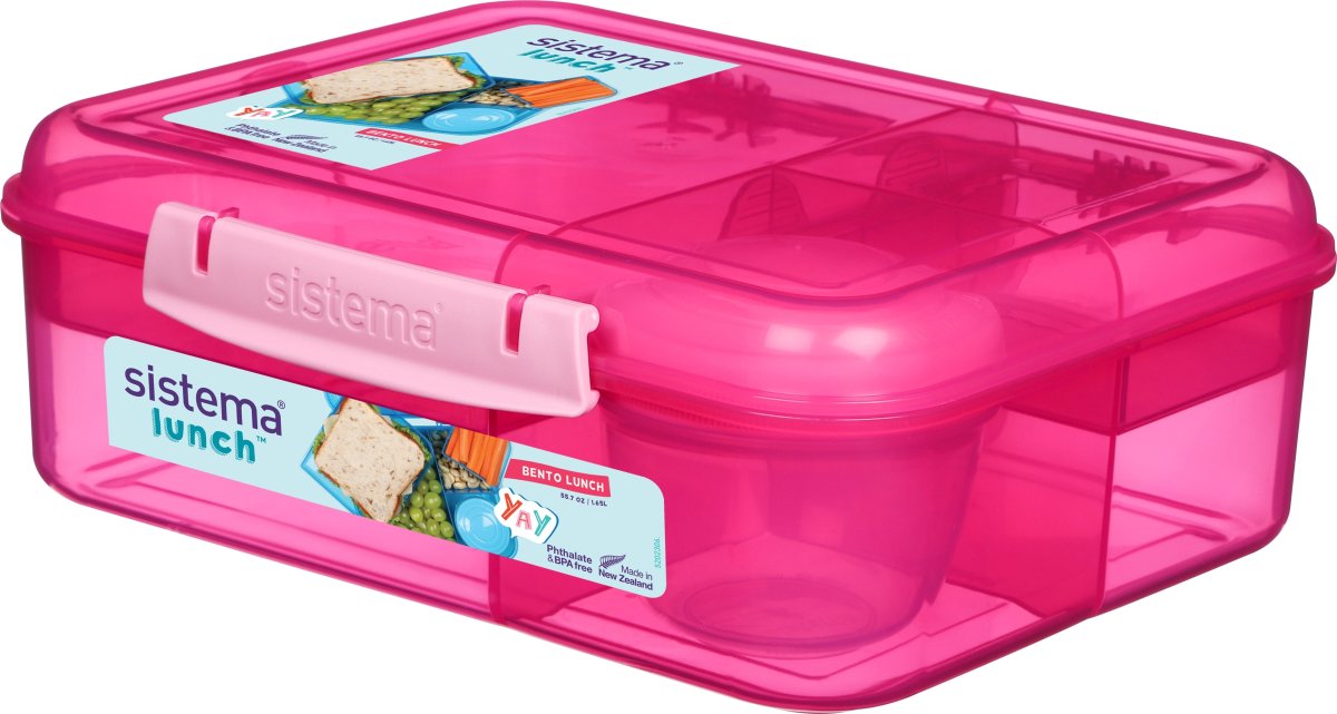 Sistema Bento Lunch matlåda, 1,65L, rosa