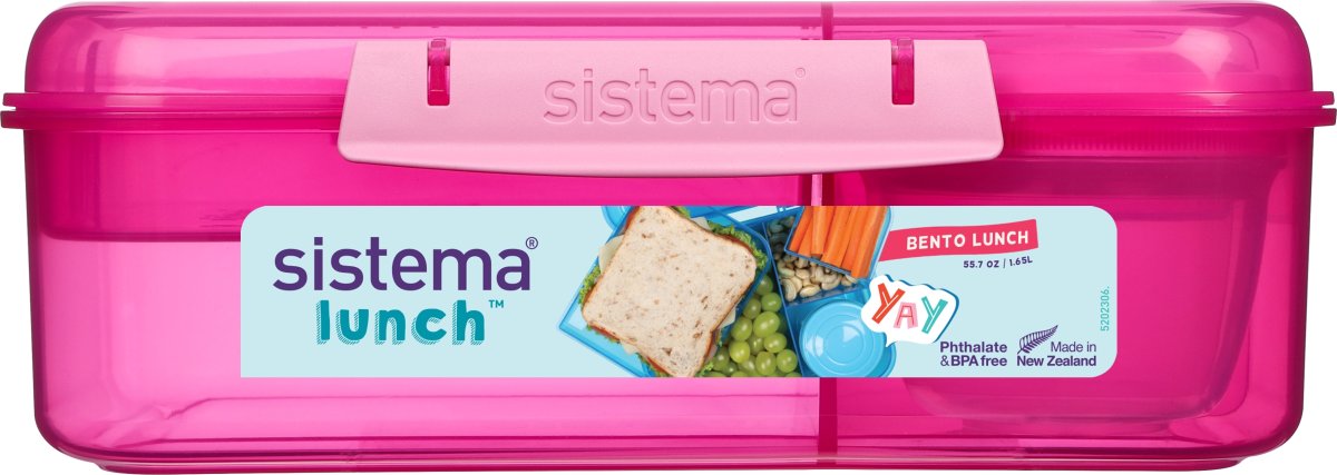 Sistema Bento Lunch matlåda, 1,65L, rosa