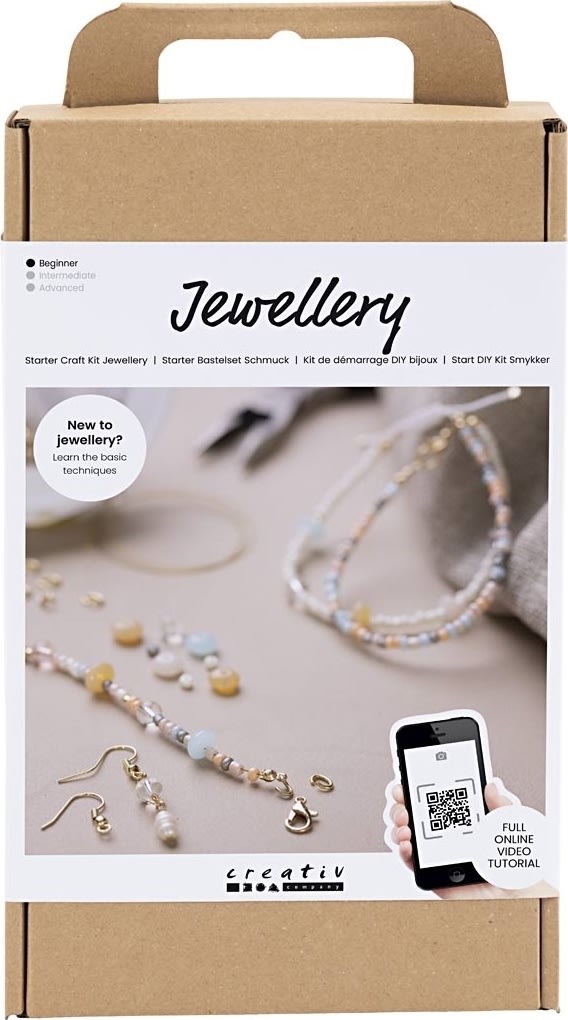 DIY Kit smycken, startpaket, klassiska pärlor