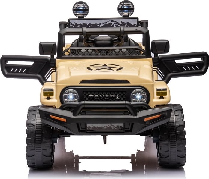 Elbil Toyota FJ Cruiser barnbil, 4x12V, khaki