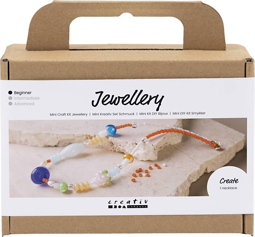 Mini DIY Kit smycken, chunky halsband, färgglatt