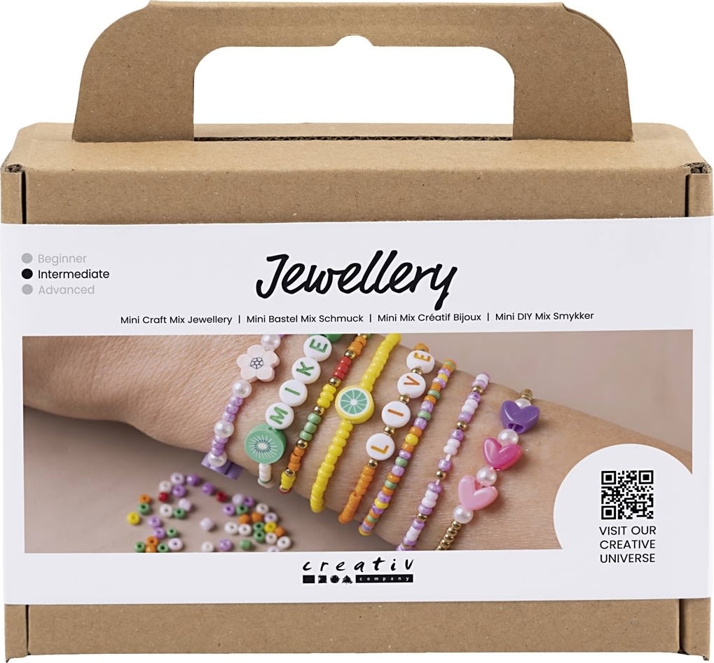 Mini DIY-kit smycken, färgglada armband