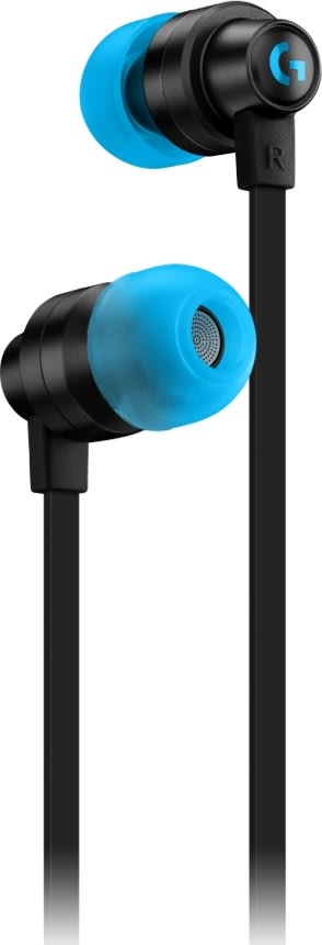 Logitech G333 in-ear-hörlurar för gaming, svarta