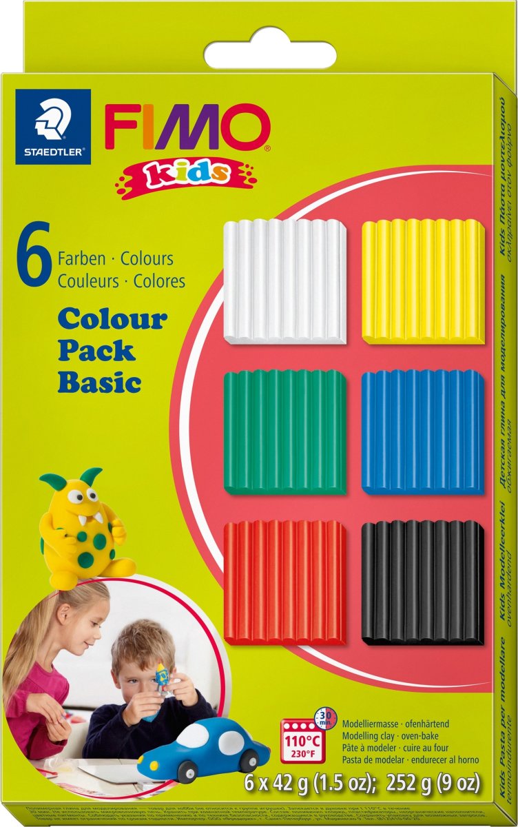 Lera Fimo Kids Colour Pack 6x 42 g Standardfärger