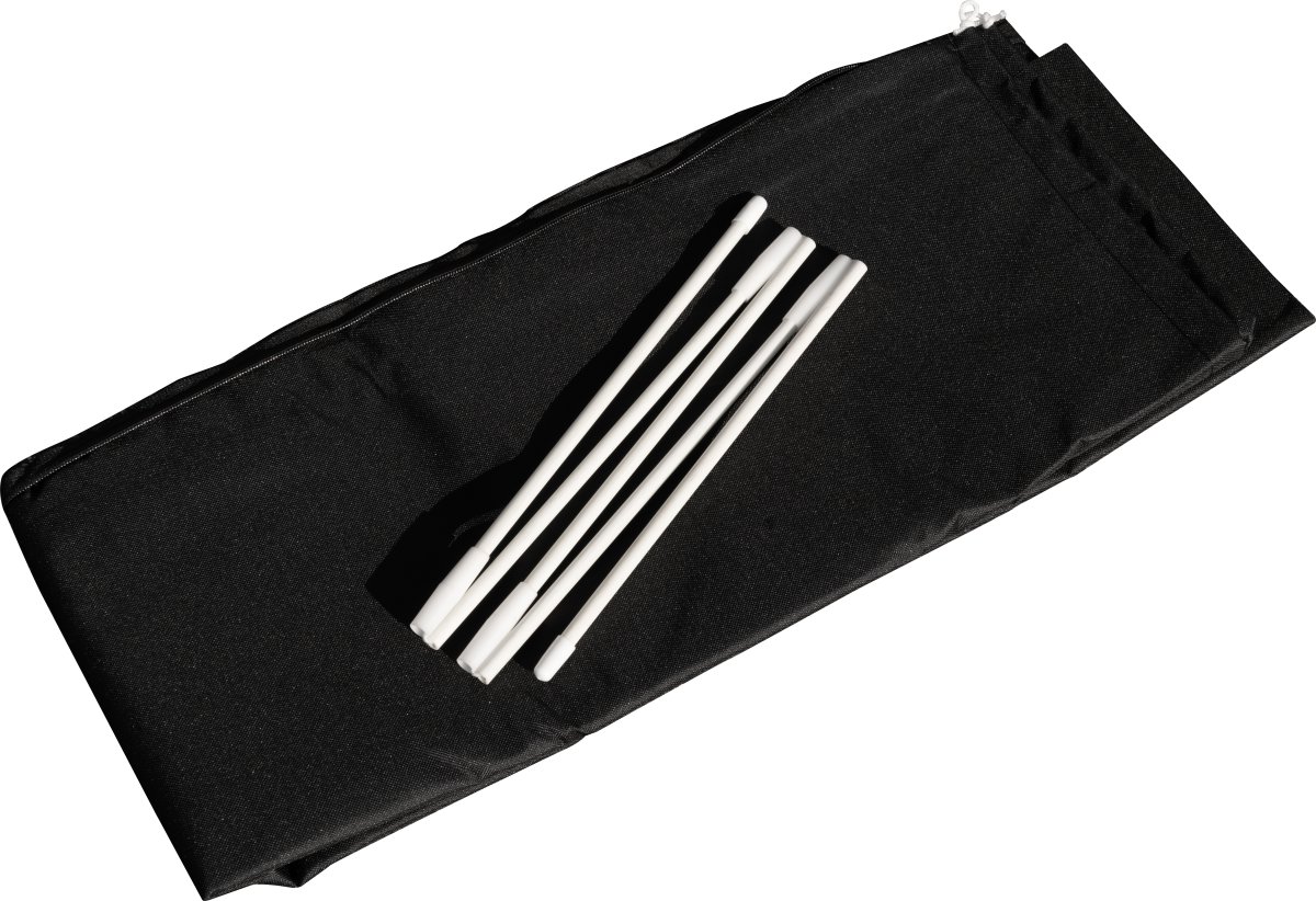 Hängparasoll Ø3m inkl. fot och överdrag, svart